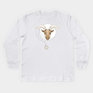 Capricorn Zodiac Sign Kids Long Sleeve T-Shirt